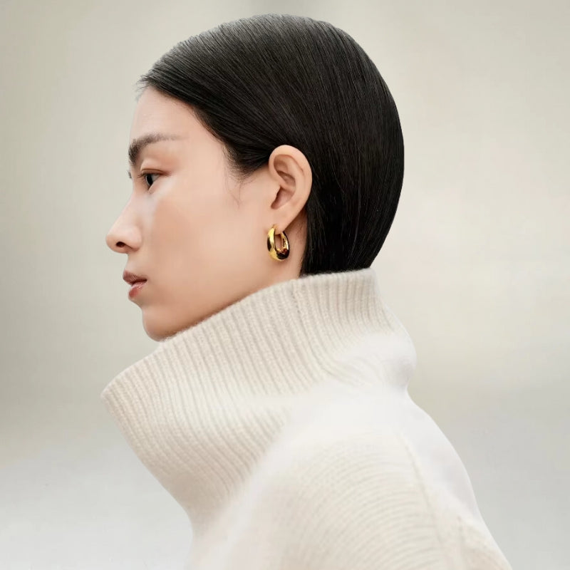 Bella -Luxuriöser, minimalistischer, eleganter Rollkragenpullover für Damen