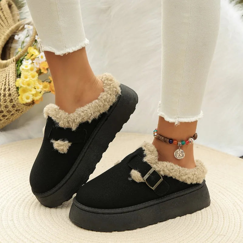 Brendan - flauschige Wildleder Slip-Ons