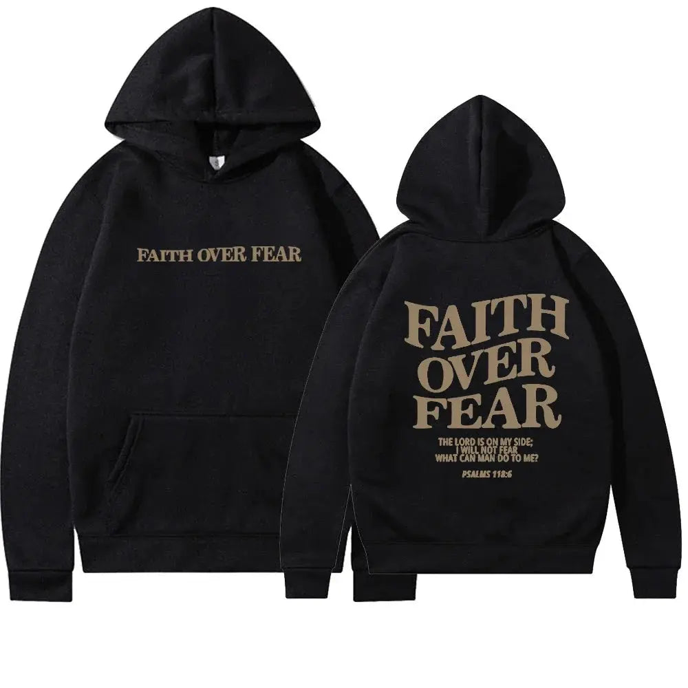 Saskia - Oversize Hoodie Faith Over Fear