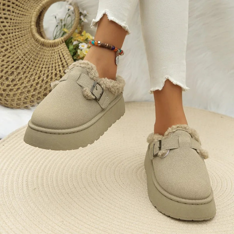 Brendan - flauschige Wildleder Slip-Ons
