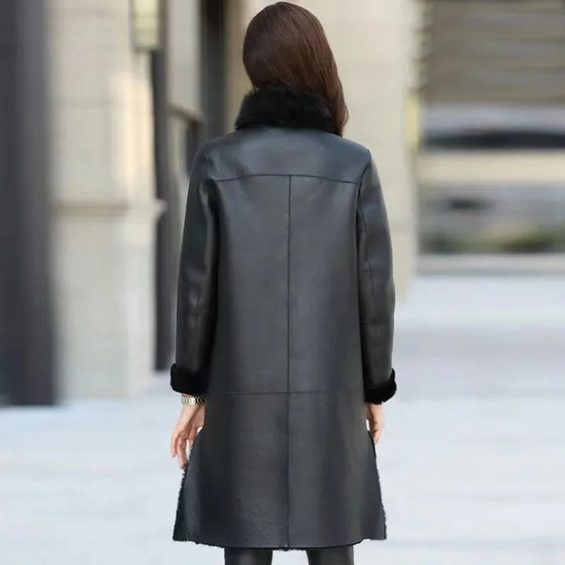 Ingrid – Klassische Damen Lederjacke aus Echtleder