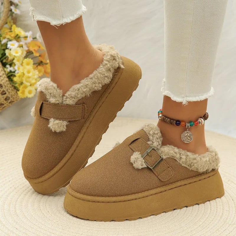 Brendan - flauschige Wildleder Slip-Ons