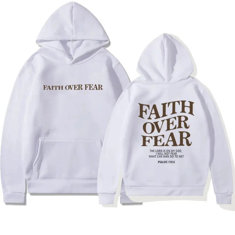 Saskia - Oversize Hoodie Faith Over Fear