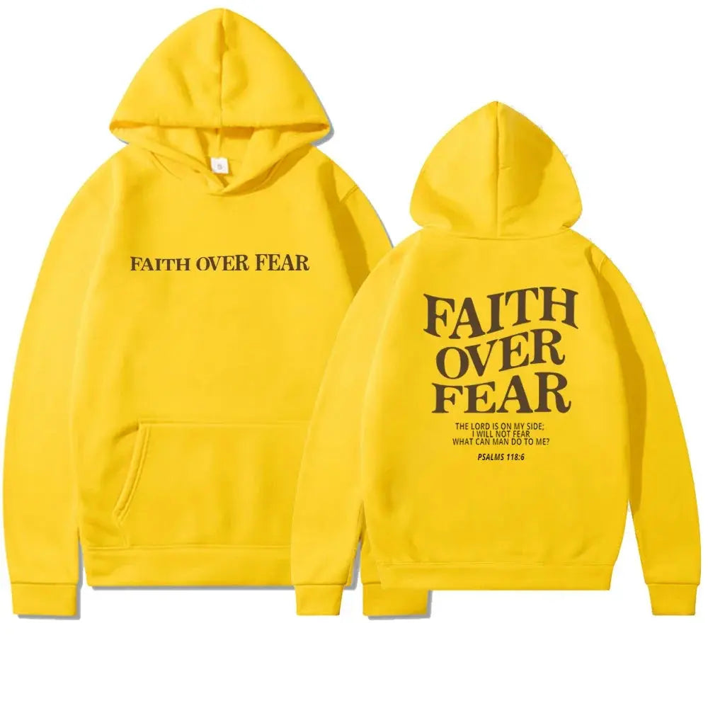 Saskia - Oversize Hoodie Faith Over Fear
