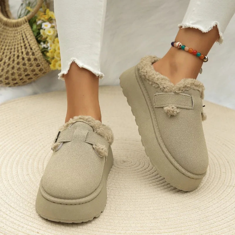 Brendan - flauschige Wildleder Slip-Ons