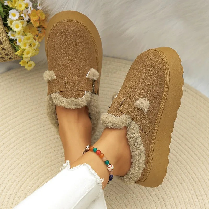 Brendan - flauschige Wildleder Slip-Ons