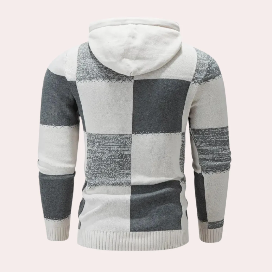 Hermann – Moderner Patchwork-Hoodie Für Herren