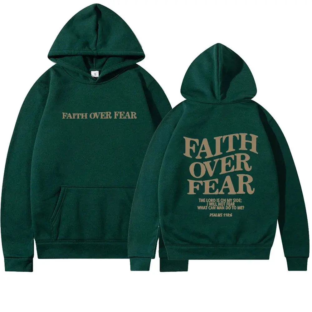 Saskia - Oversize Hoodie Faith Over Fear