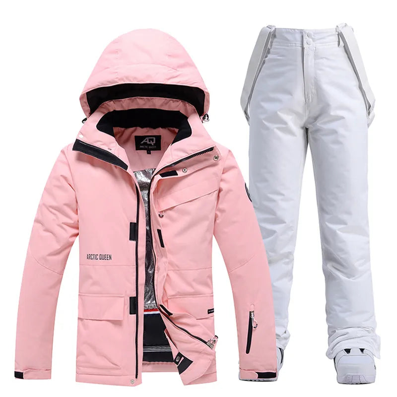 Shanea - Damen Winter Snowjacke und Hosen Sets 2
