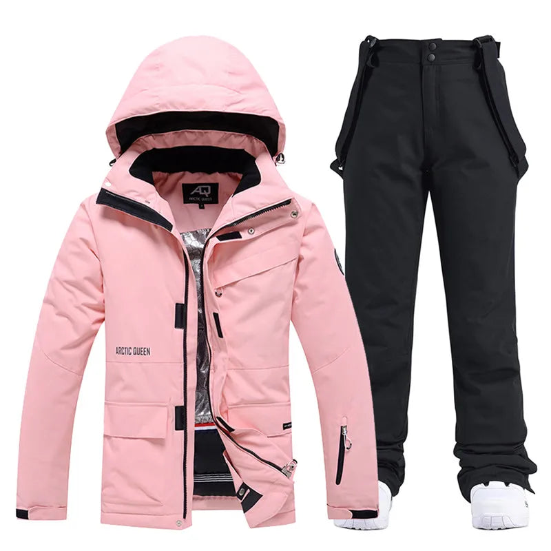 Shanea - Damen Winter Snowjacke und Hosen Sets 3