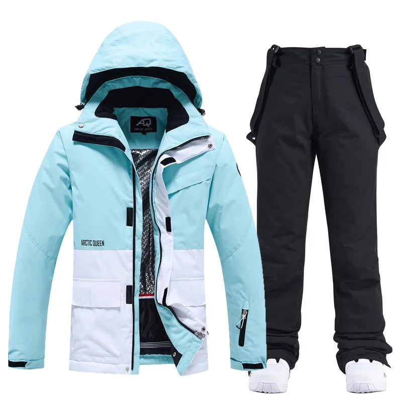 Shanea - Damen Winter Snowjacke und Hosen Sets 7