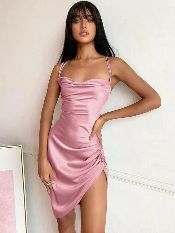 Sienna-Trendy Stylische Mode Kleid Rosa