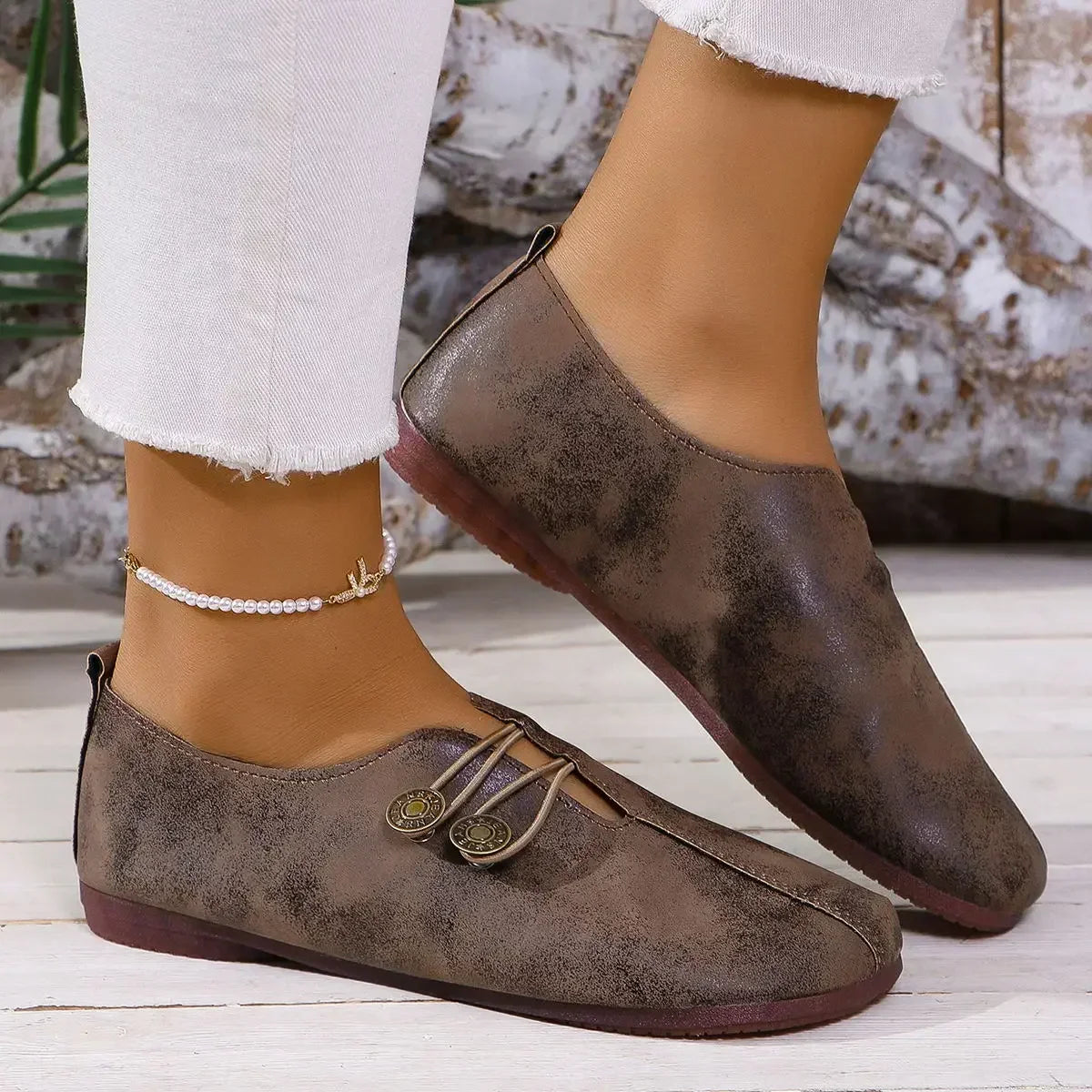 Silke – Wildleder Loafer Dunkelbraun 1