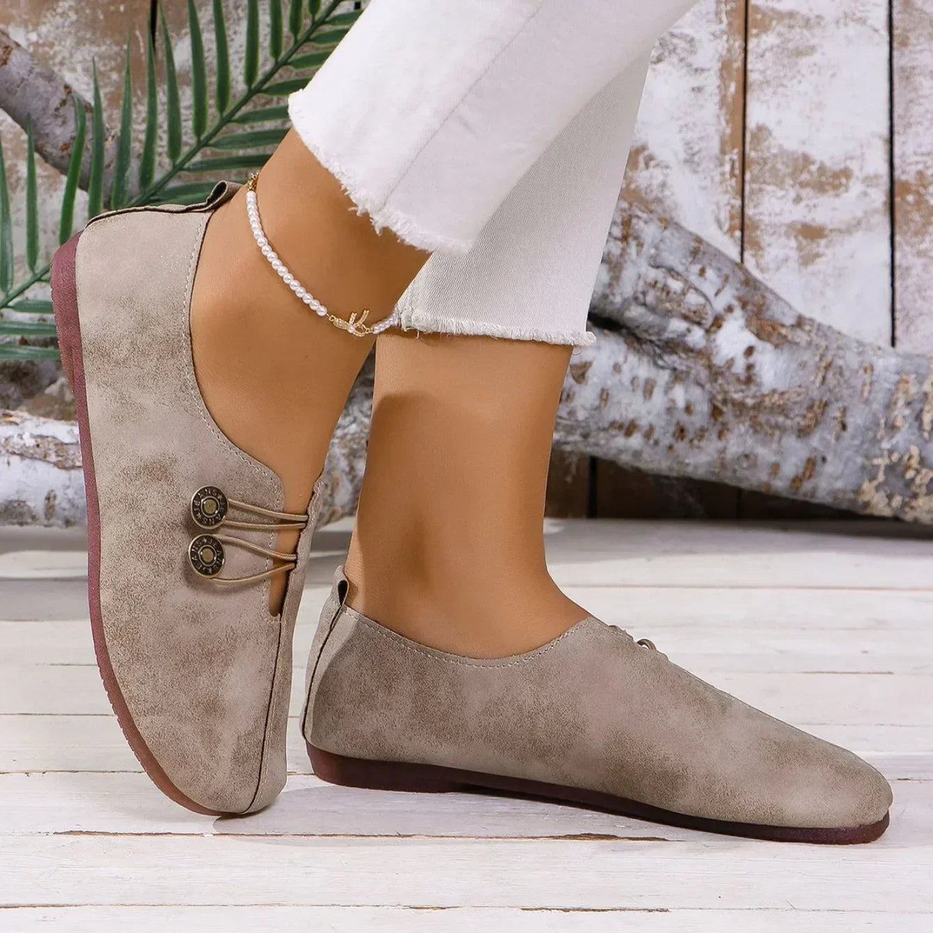 Silke – Wildleder Loafer Hellbraun 1