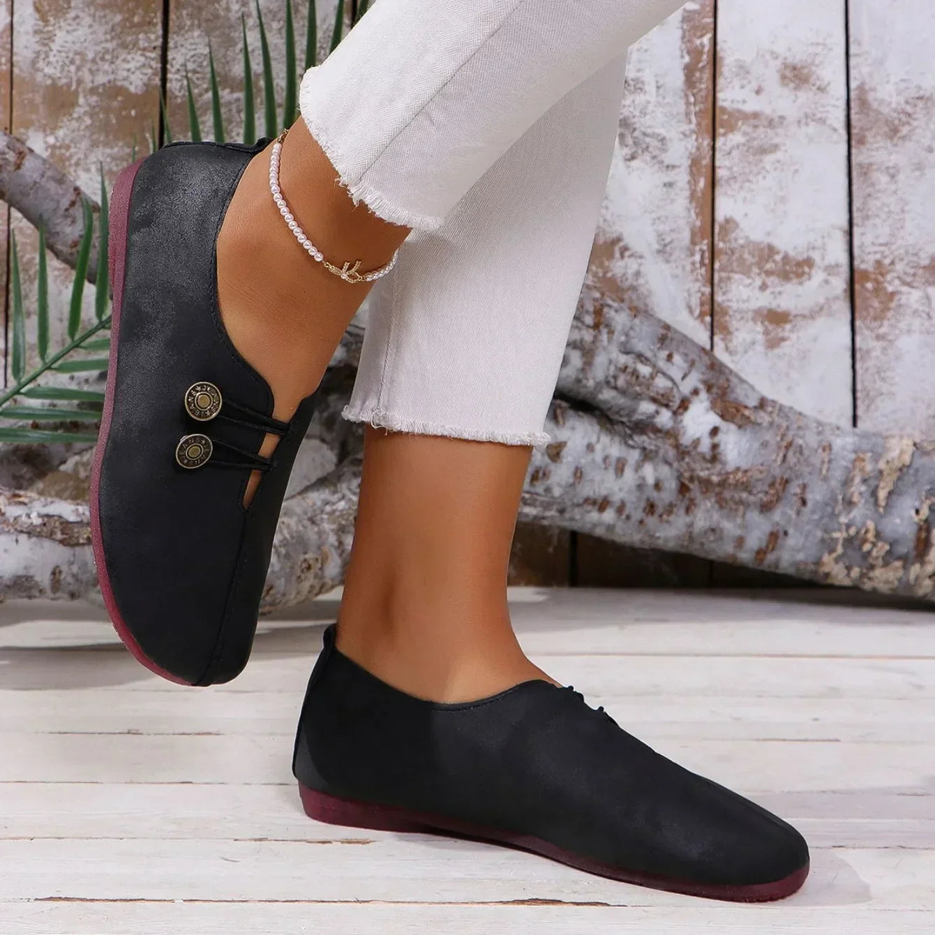 Silke – Wildleder Loafer Schwarz 1
