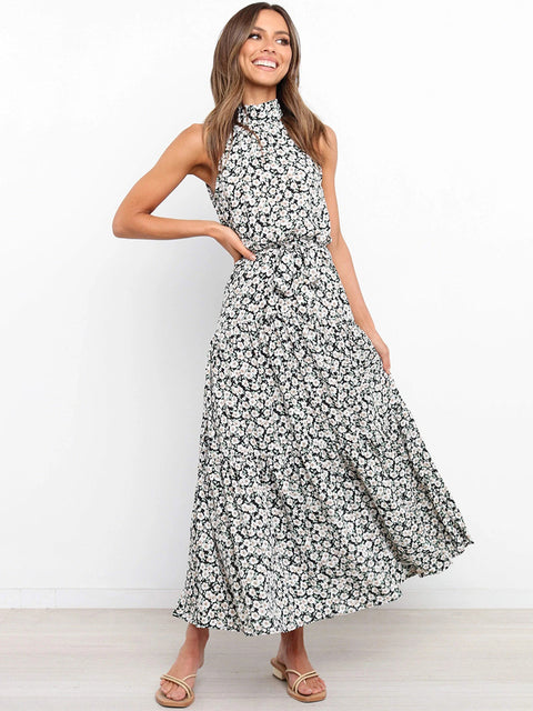 Tanja - Sexi Halfterlos Lang Kleid Urlaubskleidung Frauen