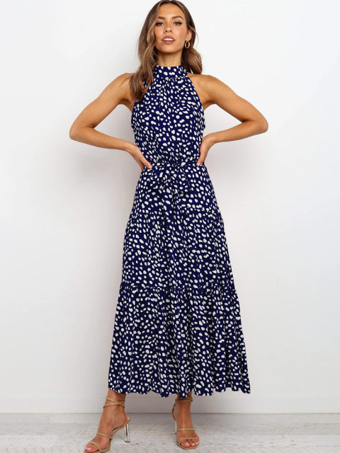 Tanja - Sexi Halfterlos Lang Kleid Urlaubskleidung Frauen