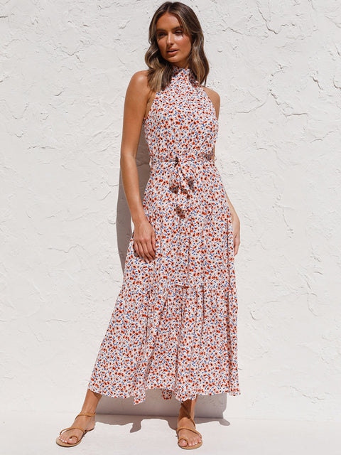 Tanja - Sexi Halfterlos Lang Kleid Urlaubskleidung Frauen