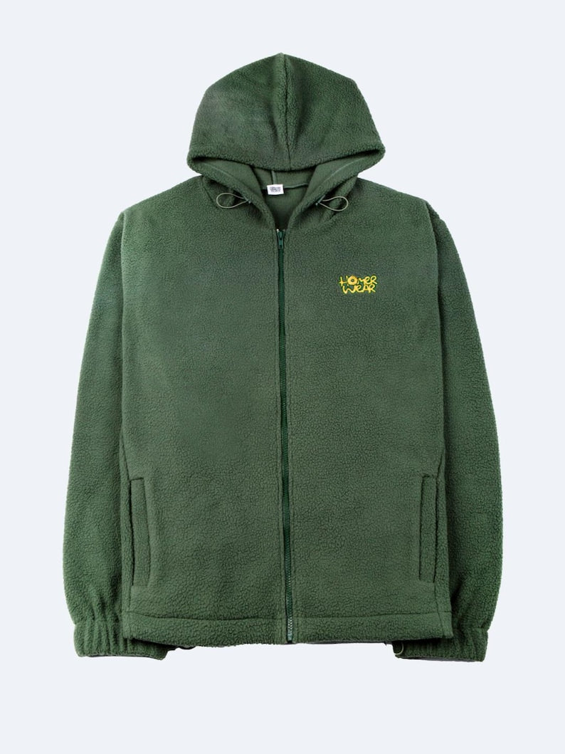 Thomas – Teddy-Hoodie Oversized-Passform Warm Unisex Grun