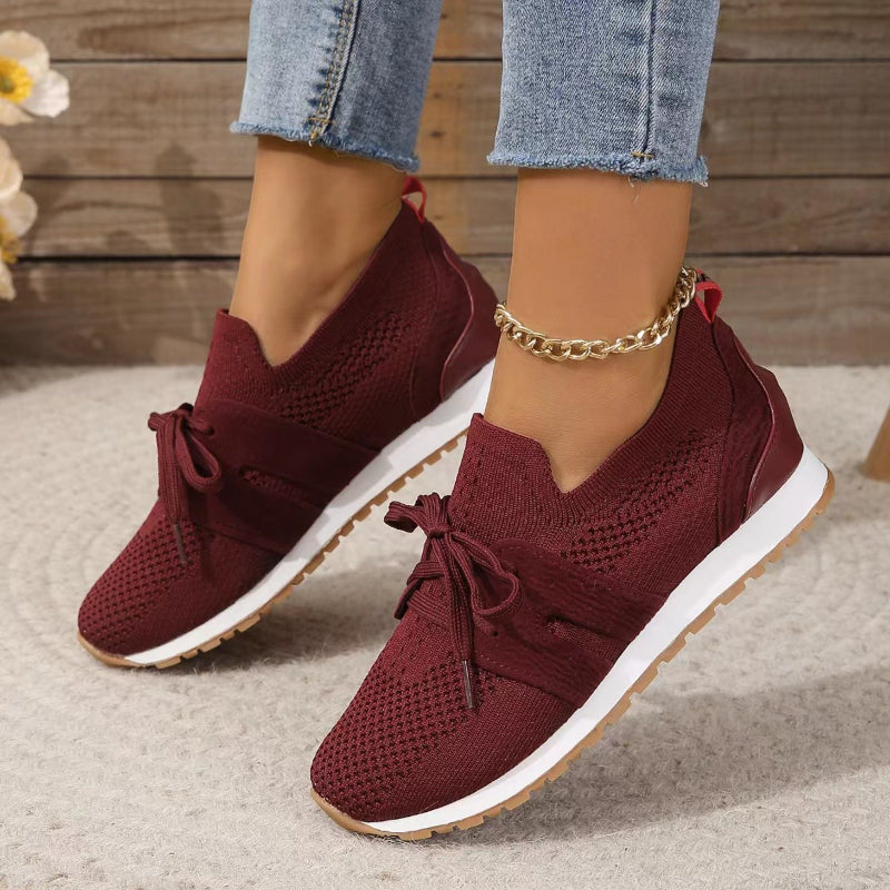 Tiffany- Orthopädische Damen Sneaker Rot