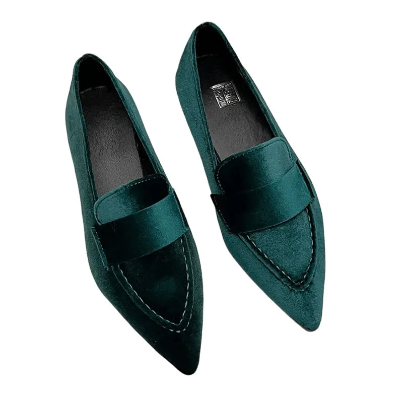 Tjorna - Spitze Slip-On Schuhe für Damen Grun 2
