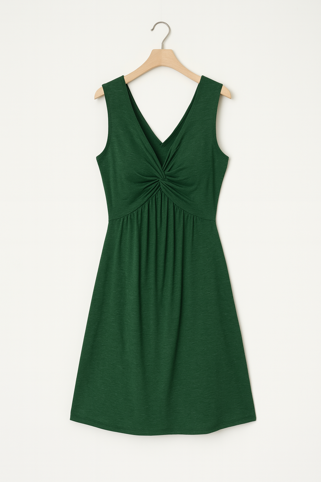 Tove – Pflaumenfarbenes Twist-Minikleid - Grun 1