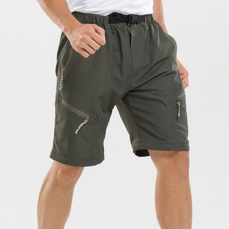 Ulbert - Herren Zip-Off Hosen mit elastischem Bund Armegrun 3