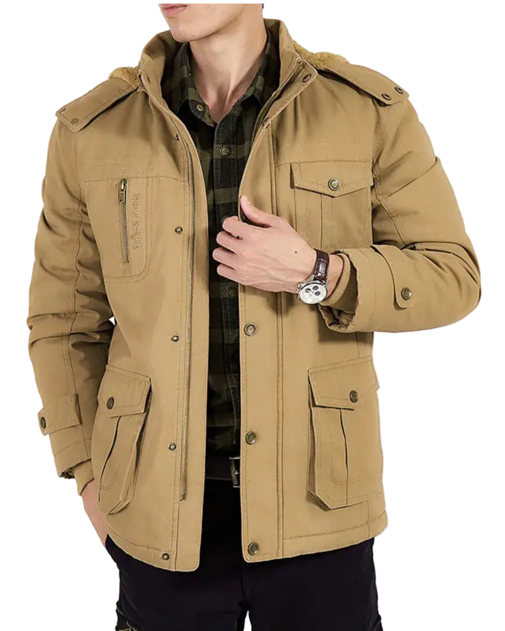 Gottlieb - Elegante Herren Wattierte Bomberjacke Modern