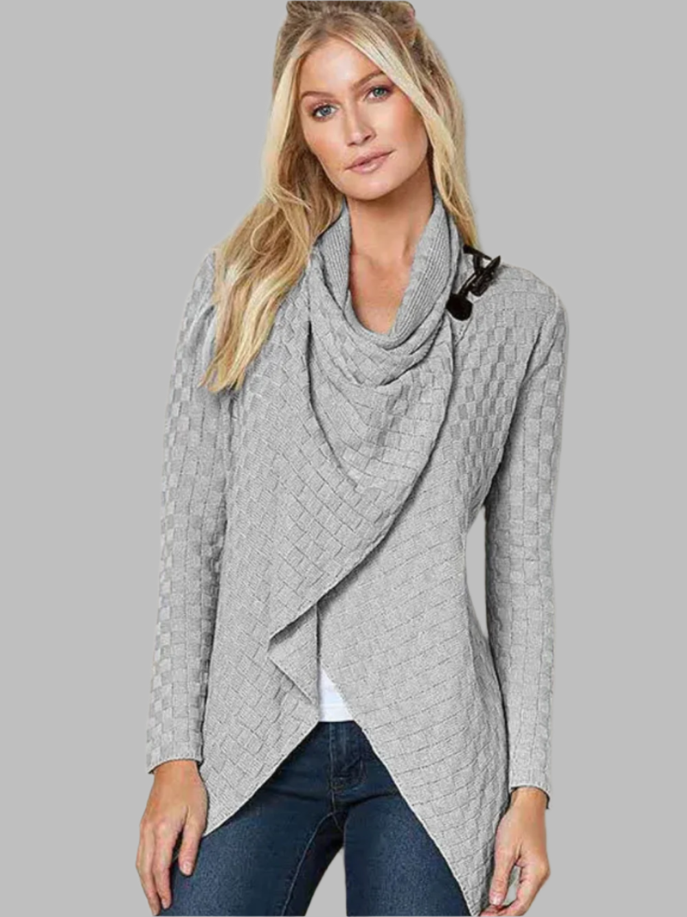 Carla – Gemütlicher Strick-Cardigan Mit Twist-Muster