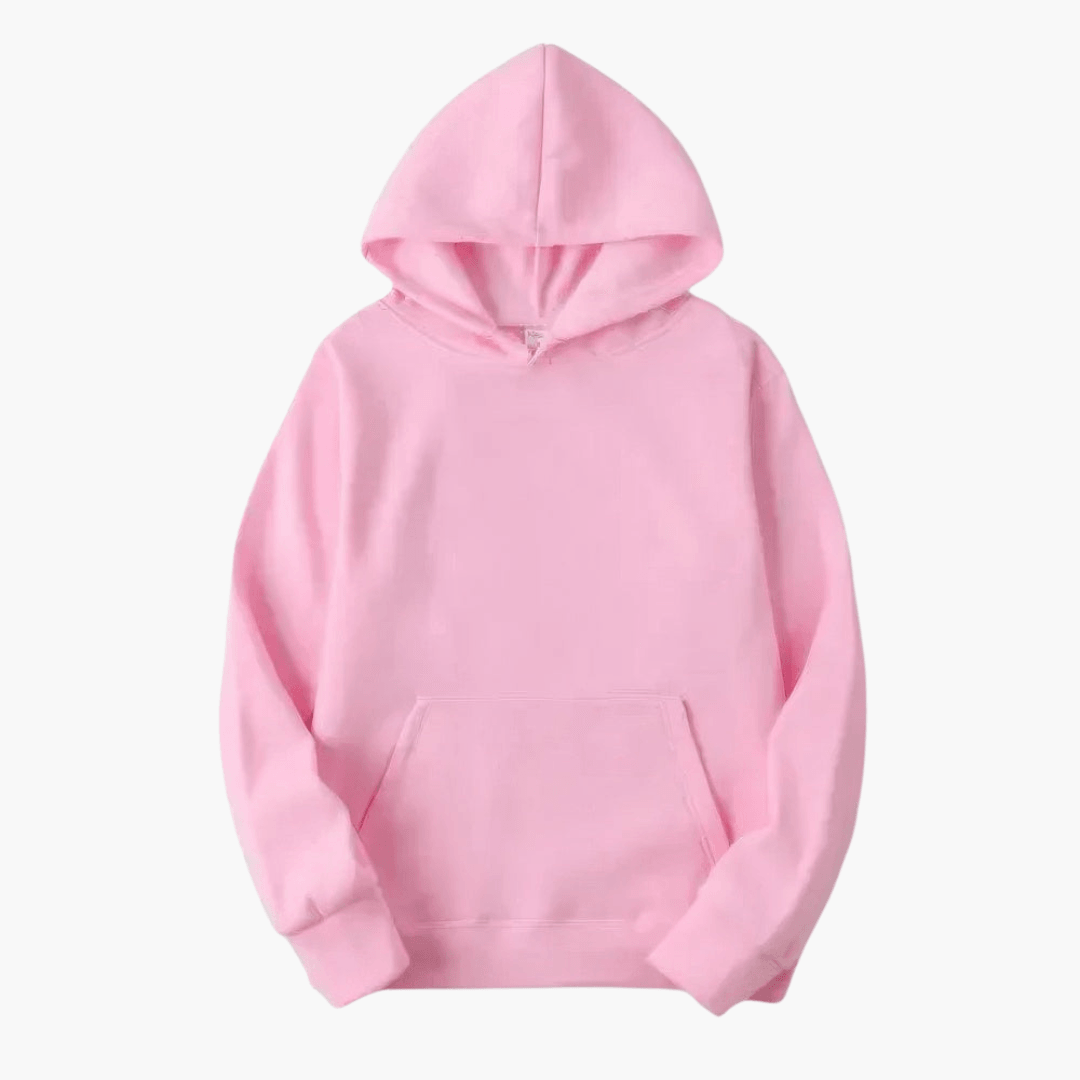 Viktor – Figurbetonter Unisex Kapuzenpullover Casual Style Rosa