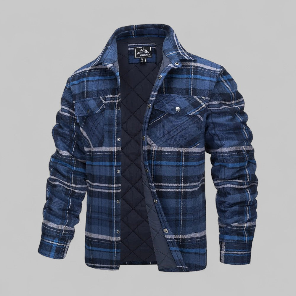 Luca - Bequeme Karierte Flanellhemdjacke Herren