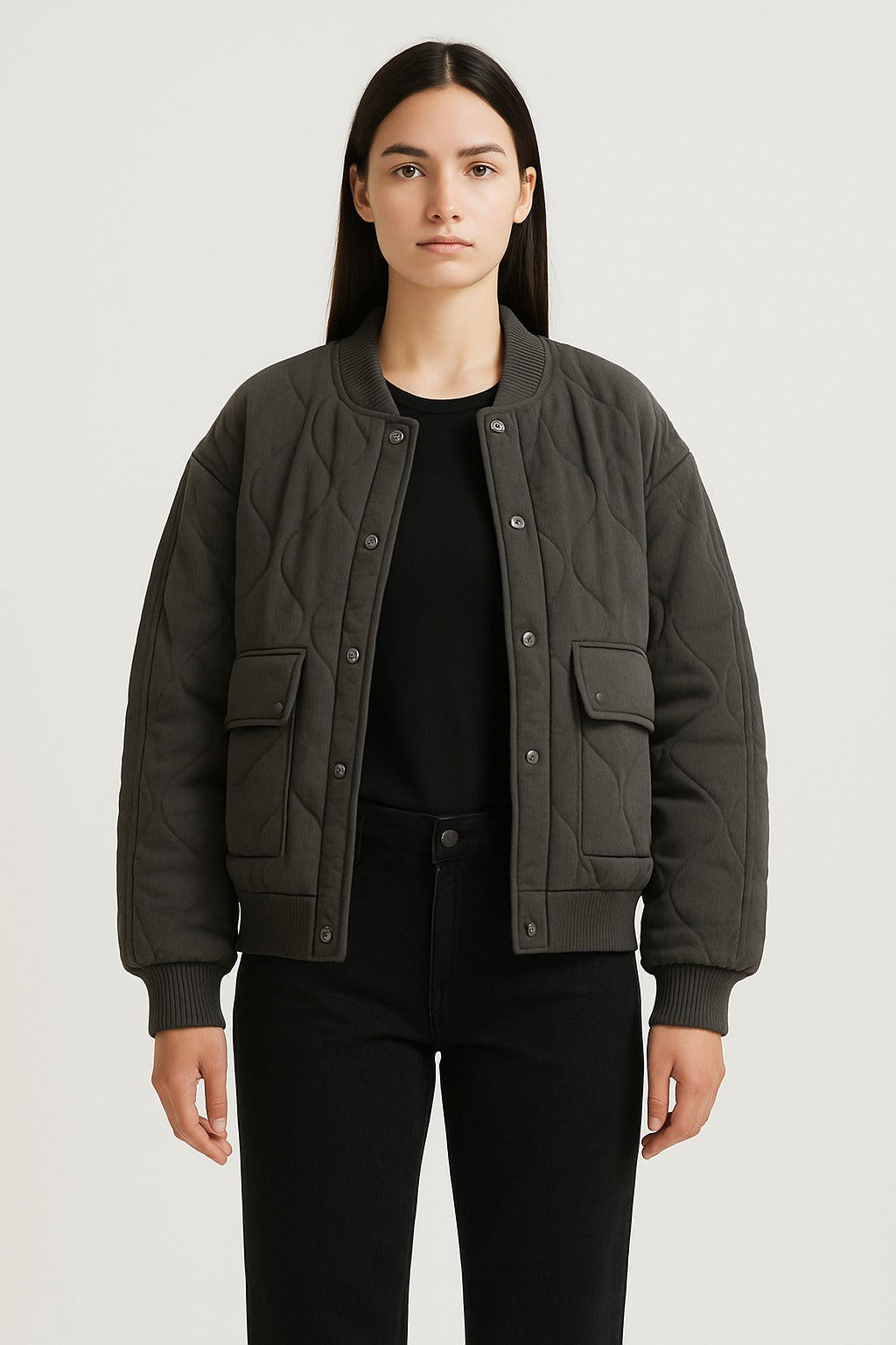 Gisela – Lässige Oversized Bomberjacke Für Damen