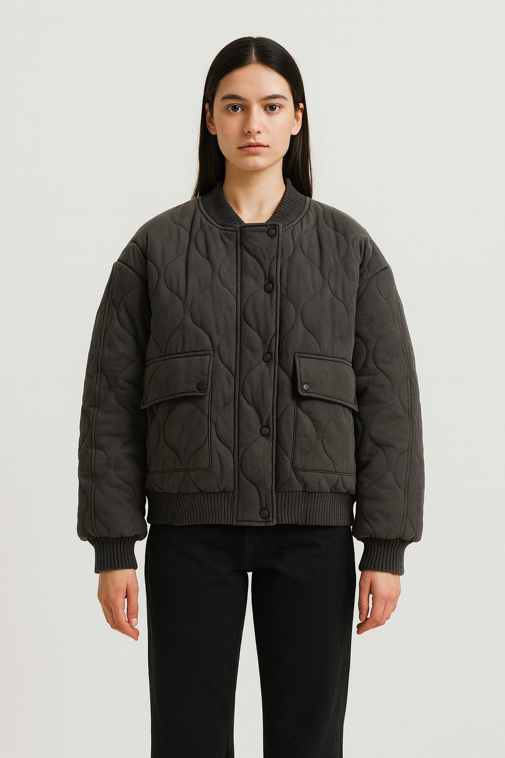Gisela – Lässige Oversized Bomberjacke Für Damen