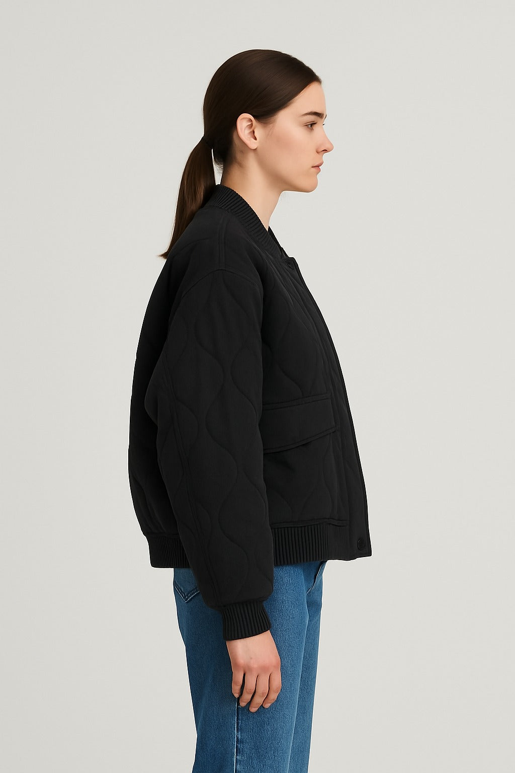 Gisela – Lässige Oversized Bomberjacke Für Damen