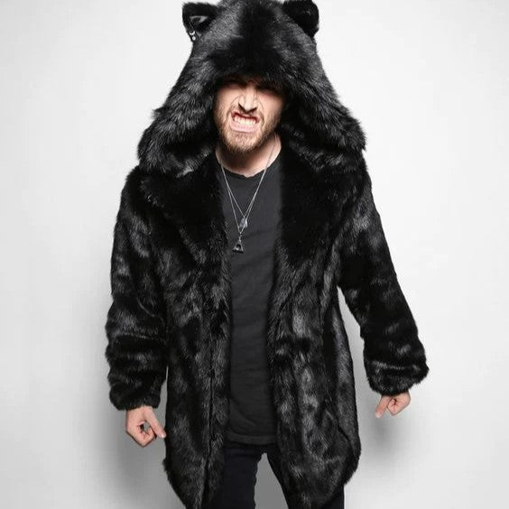 Lothar - Luxus Bontmantel Herren Mit Kapuze