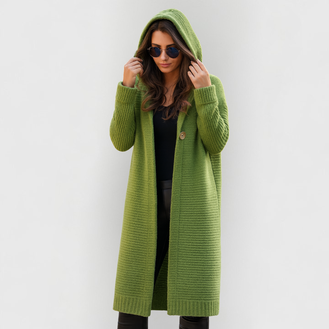 Women Cardigan Seasonalb Grün