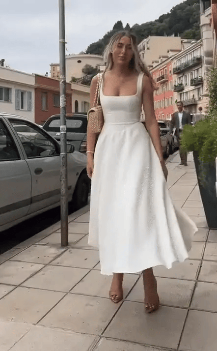 Xylla - Traumhaftes Weißes Date-Kleid