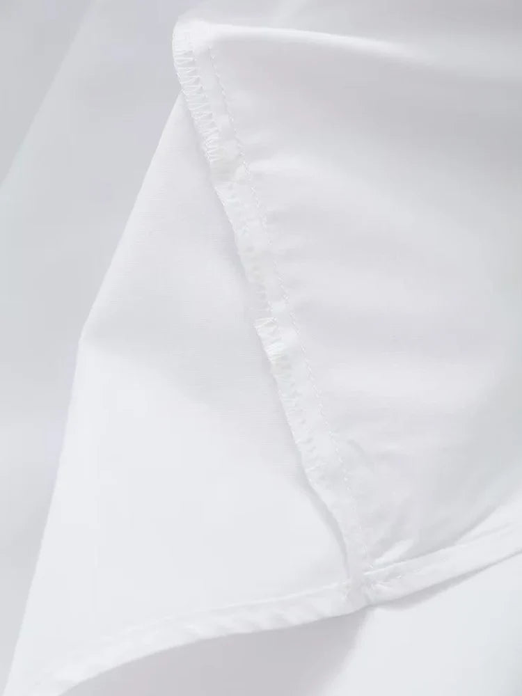 Zuzana – Fließendes Sommerkleid mit schmalen Trägern Weiß 2