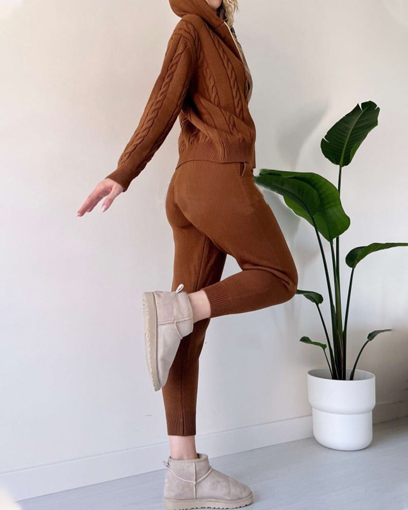 ANIA - Zweiteiliges Set aus Twist-Jacquard