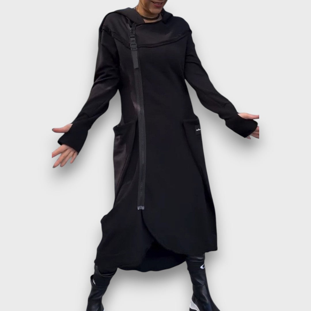Uschi – Sweaterkleid Mit Kapuze