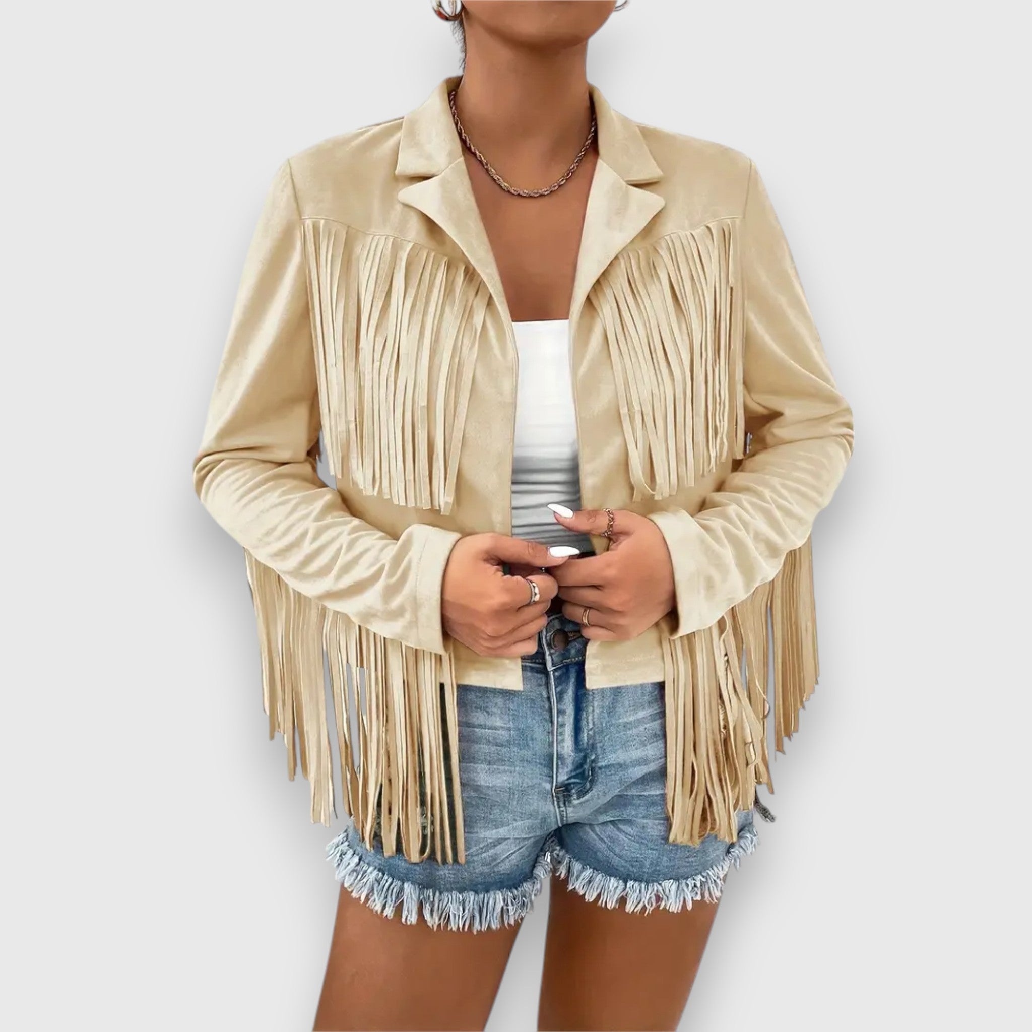 Olivia – Jacke mit modischen Quasten