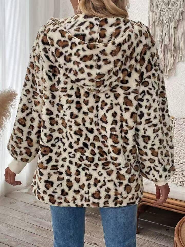 Hilde – Leopardenprint Hoodie für Damen