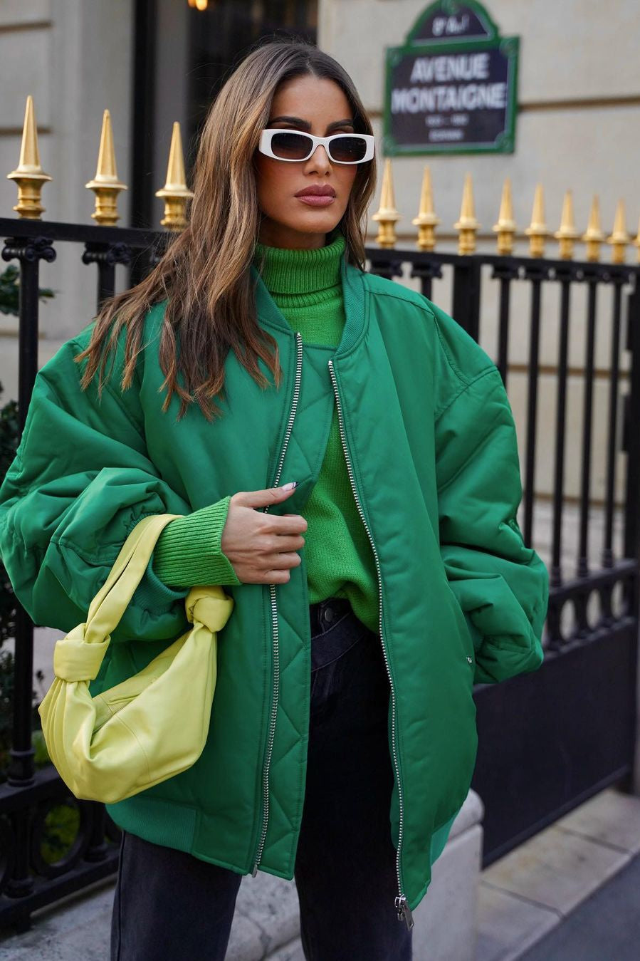 Claudia - Urban Damen Bomberjacke in Übergröße
