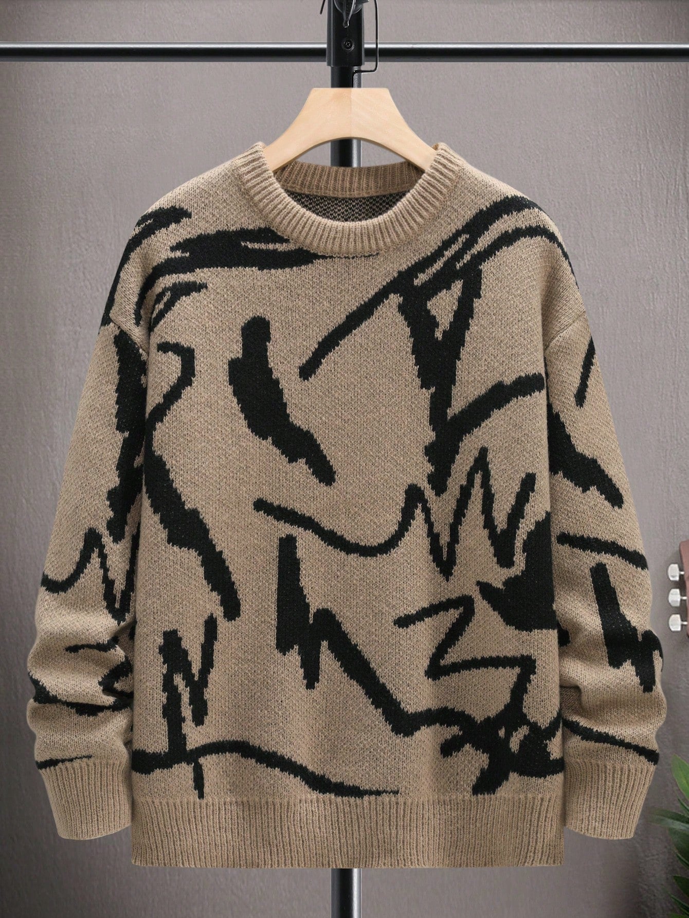 Petar - Herrenpullover mit winterlichem Print