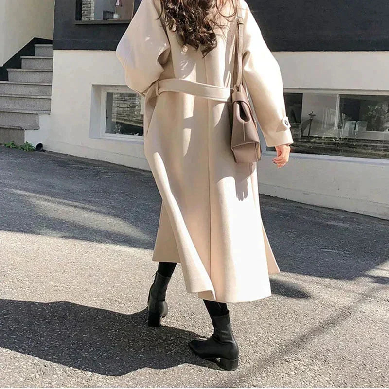 Maria – Trendiger Langer Wintermantel Für Damen