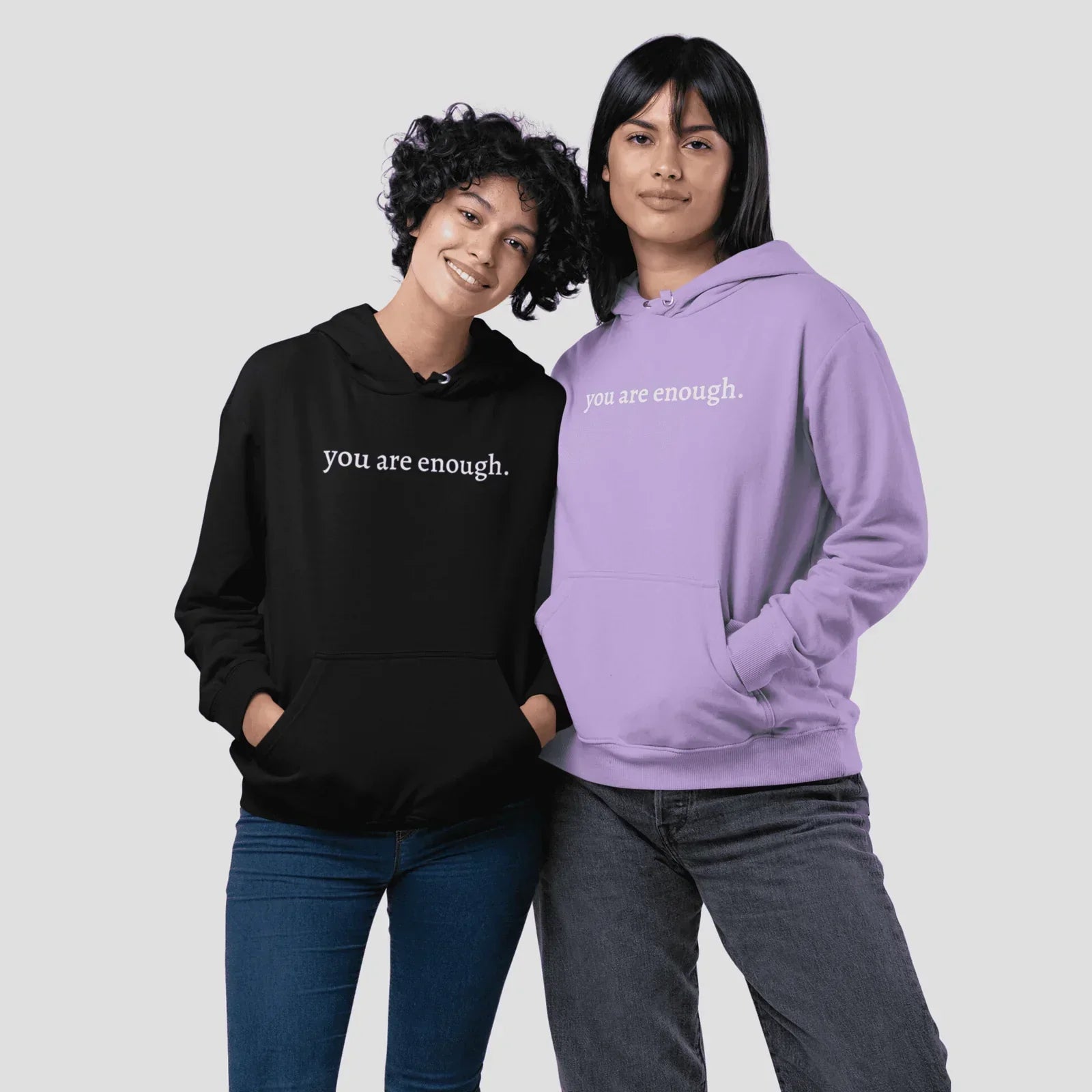 Lieber Mensch hinter mir“ Unisex-Hoodie