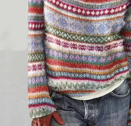 Guenevier - Chic Retro Herbst Pullover für gemütliche Tage