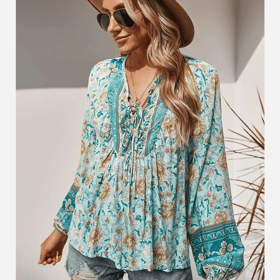 Braelyn - Schicke Blumenbluse