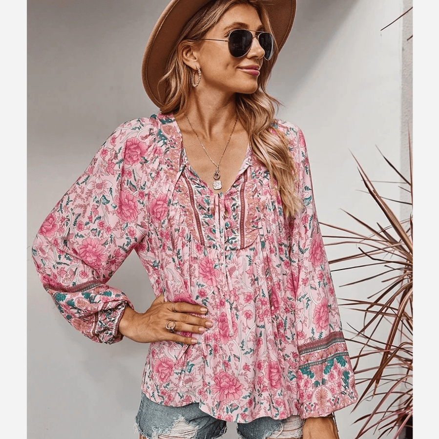 Braelyn - Schicke Blumenbluse