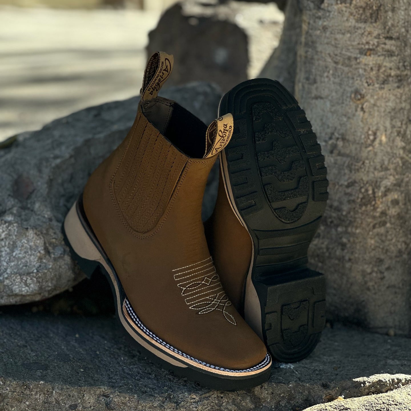 Ulvi – Unisex Orthopädische Cowboy Stiefel Leder